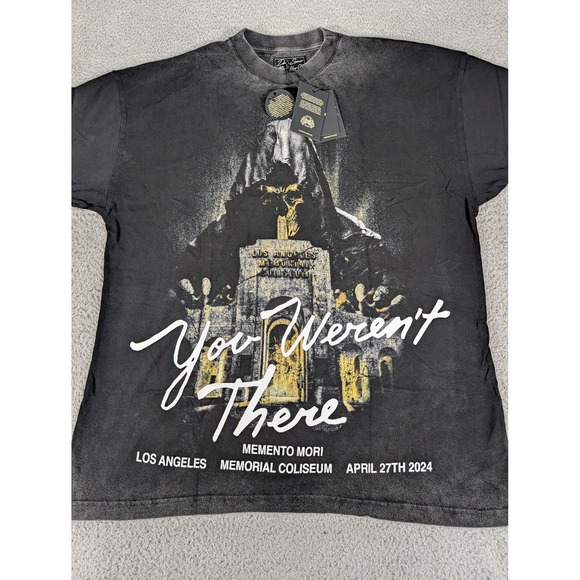 Darc‎ Sport Shirt Mens Medium Black Memento Mori You Weren't There LA Tour 2024 - Picture 2 of 10